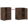 Aparador de madera de ingeniería roble marrón 59x39x80 cm de vidaXL, Aparadores - Ref: Foro24-840540, Precio: 102,15 €, Descu...