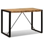 Mesa de comedor de madera maciza de mango rugosa 120 cm en Mesas de comedor | Comprar online en Foru.es