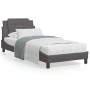 Estructura de cama con cabecero cuero sintético gris 100x200 cm de vidaXL, Camas y somieres - Ref: Foro24-3208166, Precio: 12...
