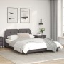Estructura de cama con cabecero cuero sintético gris 140x200cm de vidaXL, Camas y somieres - Ref: Foro24-3208187, Precio: 182...