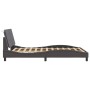 Estructura de cama con cabecero cuero sintético gris 140x200cm de vidaXL, Camas y somieres - Ref: Foro24-3208187, Precio: 182...
