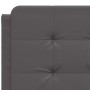 Estructura de cama con cabecero cuero sintético gris 140x200cm de vidaXL, Camas y somieres - Ref: Foro24-3208187, Precio: 182...