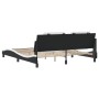 Estructura de cama con cabecero cuero sintético negro y blanco de vidaXL, Camas y somieres - Ref: Foro24-3208203, Precio: 220...