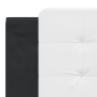 Estructura de cama con cabecero cuero sintético negro y blanco de vidaXL, Camas y somieres - Ref: Foro24-3208203, Precio: 220...