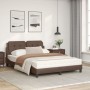 Cama con colchón cuero sintético marrón 120x200 cm de vidaXL, Camas y somieres - Ref: Foro24-3208854, Precio: 380,75 €, Descu...