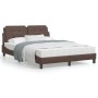 Cama con colchón cuero sintético marrón 140x200 cm de vidaXL, Camas y somieres - Ref: Foro24-3208868, Precio: 417,40 €, Descu...