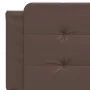 Bed with brown synthetic leather mattress 160x200 cm by vidaXL, Beds and slatted bases - Ref: Foro24-3208875, Price: 401,71 €...
