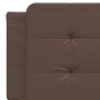 Cama con colchón cuero sintético marrón 160x200 cm de vidaXL, Camas y somieres - Ref: Foro24-3208875, Precio: 422,68 €, Descu...