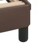 Cama con colchón cuero sintético marrón 160x200 cm de vidaXL, Camas y somieres - Ref: Foro24-3208875, Precio: 401,71 €, Descu...