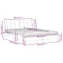 Bed with brown synthetic leather mattress 160x200 cm by vidaXL, Beds and slatted bases - Ref: Foro24-3208875, Price: 401,71 €...