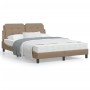 Cama con colchón cuero sintético capuchino 160x200 cm de vidaXL, Camas y somieres - Ref: Foro24-3208877, Precio: 417,37 €, De...