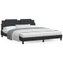 Cama con colchón cuero sintético negro 180x200 cm de vidaXL, Camas y somieres - Ref: Foro24-3208880, Precio: 428,91 €, Descue...