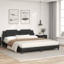 Cama con colchón cuero sintético negro 180x200 cm de vidaXL, Camas y somieres - Ref: Foro24-3208880, Precio: 428,91 €, Descue...