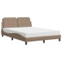 Cama con colchón cuero sintético capuchino 120x200 cm de vidaXL, Camas y somieres - Ref: Foro24-3208856, Precio: 354,54 €, De...