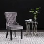 Sillas de comedor 2 unidades de terciopelo gris de vidaXL, Sillas de comedor - Ref: Foro24-287959, Precio: 324,72 €, Descuent...