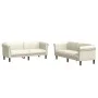 2-piece cream velvet sofa set by vidaXL, Sofas - Ref: Foro24-3209226, Price: 529,44 €, Discount: %