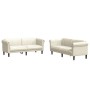 Juego de sofás 2 piezas terciopelo crema de vidaXL, Sofás - Ref: Foro24-3209226, Precio: 538,90 €, Descuento: %