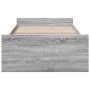 Cama con cajones madera de ingeniería gris Sonoma 90x190 cm de vidaXL, Camas y somieres - Ref: Foro24-3280347, Precio: 119,81...