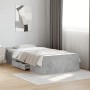 Cama con cajones madera ingeniería gris hormigón 90x190 cm de vidaXL, Camas y somieres - Ref: Foro24-3280345, Precio: 121,27 ...