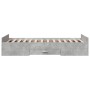 Cama con cajones madera ingeniería gris hormigón 90x190 cm de vidaXL, Camas y somieres - Ref: Foro24-3280345, Precio: 121,27 ...