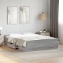 Cama con cajones madera ingeniería gris Sonoma 120x200 cm de vidaXL, Camas y somieres - Ref: Foro24-3280305, Precio: 143,00 €...