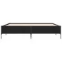 Estructura de cama madera de ingeniería y metal negro 180x200cm de vidaXL, Camas y somieres - Ref: Foro24-3279782, Precio: 15...