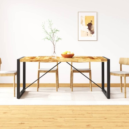 Mesa de comedor de madera maciza de mango rugosa 180 cm en Mesas de comedor | Comprar online en Foru.es