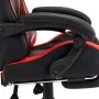 Silla gaming con reposapiés cuero sintético rojo y negro de vidaXL, Sillas de oficina - Ref: Foro24-287987, Precio: 160,82 €,...
