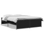 Estructura de cama madera de ingeniería y metal negro 120x200cm de vidaXL, Camas y somieres - Ref: Foro24-3279892, Precio: 13...