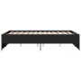Estructura de cama madera de ingeniería y metal negro 120x200cm de vidaXL, Camas y somieres - Ref: Foro24-3279892, Precio: 13...