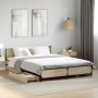 Cama con cajones madera ingeniería roble Sonoma 135x190 cm de vidaXL, Camas y somieres - Ref: Foro24-3279948, Precio: 174,62 ...