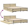 Cama con cajones madera ingeniería roble Sonoma 135x190 cm de vidaXL, Camas y somieres - Ref: Foro24-3279948, Precio: 174,62 ...