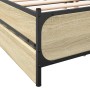 Cama con cajones madera ingeniería roble Sonoma 135x190 cm de vidaXL, Camas y somieres - Ref: Foro24-3279948, Precio: 174,62 ...