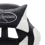 Silla gaming con luces LED RGB cuero sintético blanco y negro de vidaXL, Sillas de oficina - Ref: Foro24-288001, Precio: 204,...