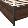 Cama con cajones madera de ingeniería marrón roble 75x190 cm de vidaXL, Camas y somieres - Ref: Foro24-3279976, Precio: 150,0...