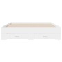 Estructura cama con cajones madera ingeniería blanca 160x200 cm de vidaXL, Camas y somieres - Ref: Foro24-3280370, Precio: 17...