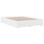 Estructura cama con cajones madera ingeniería blanca 160x200 cm de vidaXL, Camas y somieres - Ref: Foro24-3280370, Precio: 17...