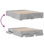 Cama con cajones madera ingeniería gris hormigón 140x200 cm de vidaXL, Camas y somieres - Ref: Foro24-3280387, Precio: 162,25...