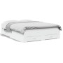 Cama con cajones madera de ingeniería blanca 140x190 cm de vidaXL, Camas y somieres - Ref: Foro24-3280398, Precio: 185,96 €, ...