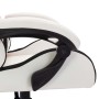 Silla gaming con luces LED RGB cuero sintético blanco y negro de vidaXL, Sillas de oficina - Ref: Foro24-288005, Precio: 194,...