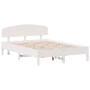 Estructura de cama con cabecero madera pino blanco 120x200 cm de vidaXL, Camas y somieres - Ref: Foro24-3207214, Precio: 184,...