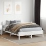 Estructura de cama con cabecero madera pino blanco 120x200 cm de vidaXL, Camas y somieres - Ref: Foro24-3207214, Precio: 184,...