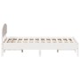 Estructura de cama con cabecero madera pino blanco 120x200 cm de vidaXL, Camas y somieres - Ref: Foro24-3207214, Precio: 184,...