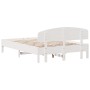 Estructura de cama con cabecero madera pino blanco 120x200 cm de vidaXL, Camas y somieres - Ref: Foro24-3207214, Precio: 184,...