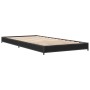 Estructura de cama madera de ingeniería y metal negro 90x200 cm de vidaXL, Camas y somieres - Ref: Foro24-845176, Precio: 71,...