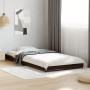 Estructura de cama madera de ingeniería y metal negro 90x200 cm de vidaXL, Camas y somieres - Ref: Foro24-845176, Precio: 71,...