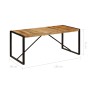 Mesa de comedor de madera maciza de mango rugosa 180 cm en Mesas de comedor | Comprar online en Foru.es
