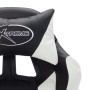 Silla gaming con luces LED RGB cuero sintético blanco y negro de vidaXL, Sillas de oficina - Ref: Foro24-288011, Precio: 201,...
