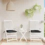 Cojines de silla de jardín 2 uds tela Oxford negro 40x40x7 cm de vidaXL, Cojines para sillas y sofás - Ref: Foro24-361471, Pr...