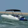 Schwarzes Bimini-Verdeck mit 2 Bögen, 180x150x110 cm. von vidaXL, Aufbewahrungsabdeckungen für Boote - Ref: Foro24-94797, Pre...
